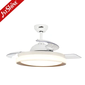1stshine Dc Motor 42 Inch Indoor Modern Led Invisible Ceiling Fan Light with Hidden Blades