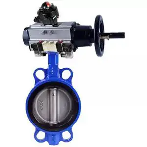 DNOVA Butterfly Valve Cast Iron QT450 Compact Flanged Manual water-butterfly-valve-for-abrasi