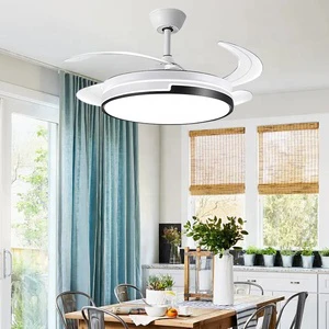 Modern Fan Light Nordic Restaurant Bedroom Simplicity Mute Fan Simplicity Living Room Office Balcony Intelligent Fan Light