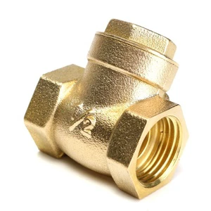 DKV DN50 Brass Non-Return Swing Check Valve Thread BSPT NPT Check Valve Anti Back Flow Brass Non-Return One Way Valve For Water