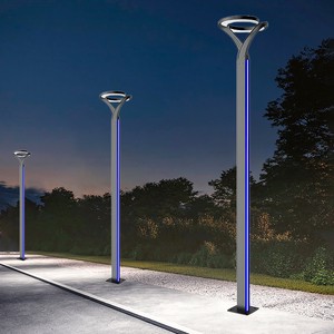 DAWN Waterproof High Post Aluminum LED Lawn Lights with Dimmable IP65 Outdoor Garden Decorative Lamp