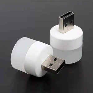 Factory Price Lamp Computer Mobile Power Charging Usb Lamps Led Eye Protection Reading Light Small Round Light Night Light
