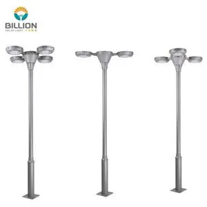 High Brightness Outdoor Lighting IP65 Waterproof Warm White Aluminum Led Monocrystalline Silicon 12 Hours Grey Solar Garden Lamp