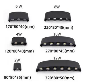 Modern LED Outdoor Wall Lamp for Sale Decoration Simple Bedside IP65 Aluminum Waterproof Garden Wall Light
