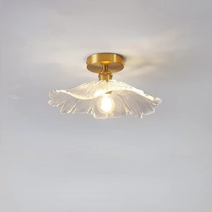 Led Corridor Aisle Entrance Lights Stainless Steel Flower Shape Ceiling Lamp for Corridor
