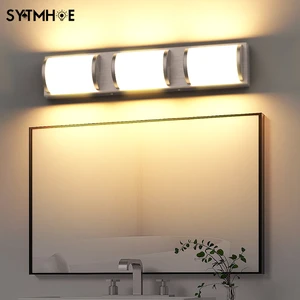 24W Bathroom Vanity Lighting Construction Hotel AC 85-265V High Brightness Plating Stainless Steel Vanity Light With WEEE EPR