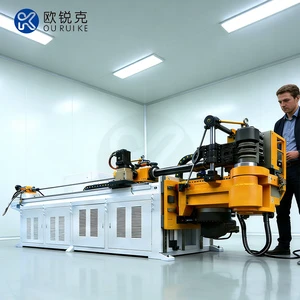 OEM Ship Piping System 60mm CNC Pipe Bending Machine Galvanized Steel Round Pipe Bender