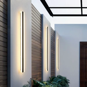 Rayluxtech Modern Minimalist Waterproof LED Wall Lamp Outdoor Acrylic Light 5-Year Warranty for Villa Park Clubhouse Entrance