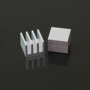 7x7x6mm Aluminum Heat Sink Adhesive CPU Chip Graphics Card NIC Electronic Device Motherboard IC Cooling