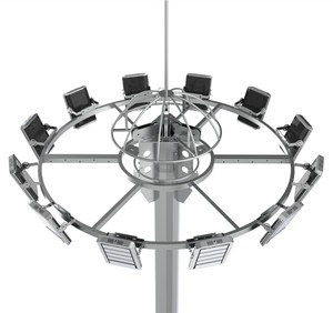 Galvanized 20m 25m 30m Steel High Mast Lighting Tower Factory Price