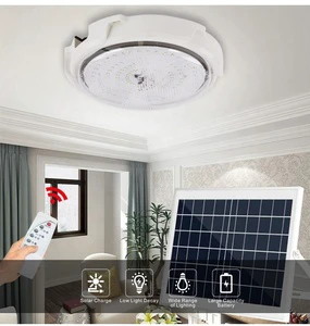 Remote Control Indoor/Outdoor Solar Ceiling Light Waterproof IP65 Rating for Home or House