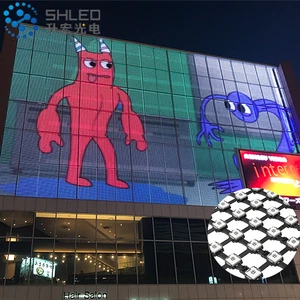 Flexible P50 Full Color RGB IP67 Rollable SPI Intelligent Control Mesh Led Screen Display For Day And Night