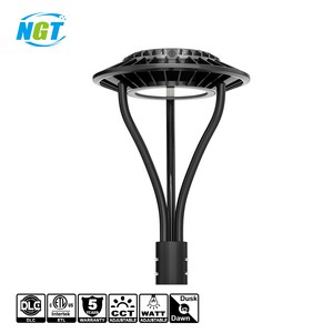 Outdoor Parking Area Yard LED Post Top Light AC 3Watt 3CCT IP65 Aluminum Pole 60W-150W Dusk to Dawn LED Garden Light