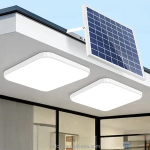 LEDORA LIGHTING Residential Outdoor Square Solar Ceiling Lamp IP65 Waterproof High Brightness Remote Control Garden Lighting