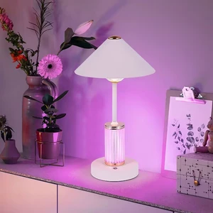 Bedroom RGB Color Changing Table Lamp Simple Modern Warm Touch Control Night Light