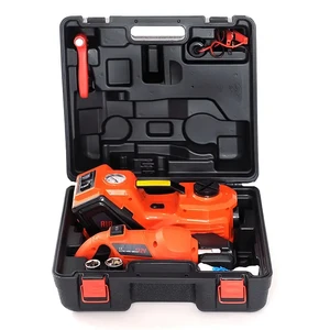 5 Ton 12V Electric Hydraulic Car Jack 3 in 1 Kit, Automatic Car Lifting Jack with Tire Pump & Impact Wrench for SUV Truck