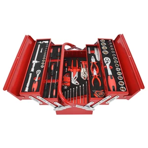 GATmatic 86pcs Heavy Duty Mechanics Tool Set Professional CR-V Steel Socket Kit with Durable Storage Case for Auto Repair