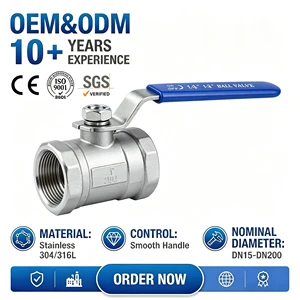 1000WOG 1 PC Ball Valve Female 201 304 316 Stainless Steel Water Ball Valve 1 1/4 Inch Thread Ball Valve