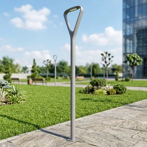 Antique Garden LED IP66 AC Street Lamp with Remote Control Aluminum Alloy Fixture