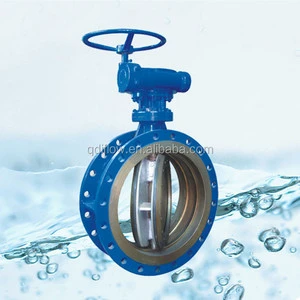 Large Size PN16 DN1000 Double Eccentric Flanged Butterfly Valve