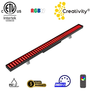 RGBW LED Wall Washer Light DMX512 ETL Listed IP67 Waterproof RGBW 100W 120W 160W 200W 300W for Stadium Bridge Hotel Facade