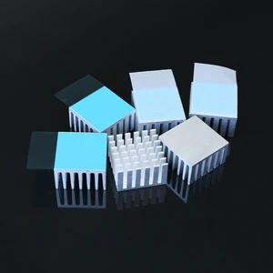 25x25x15mm Black Broken Groove Aluminum Heat Sink 3M8810 Thermal Tape CPU GPU Network Card Electronic Component Cooling Cooler
