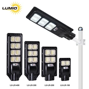 Professional Solar Street Lights Outdoor Smart Motion Sensor Ip65 100w 200w 300w 400w Solar LED Street Lamps
