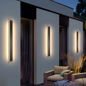 LED Outdoor Wall Lamp for Garden and Gate - Iron Body with Acrylic Shade,Remote Control Waterproof for Courtyard and Balcony
