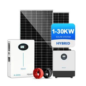 Hybrid Inverter Complete Kit Home Self Generating Ups Electrical 5kw Power Lithium Batteries For 10kw Solar Pv Electrical System