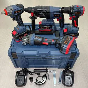 ChengBang Power Tool Set (4 Pieces) /4.0Ah Two Batteries and One Charger