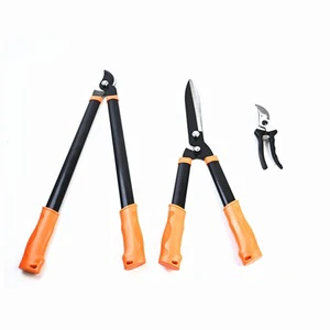 3 Piece Wholesales Long Handle Garden Combo Garden Tool Set with Lopper Hedge Shears and Pruner Shears Tree & Shrub Care Kit