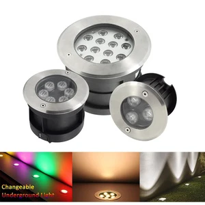 Outdoor Buried Inground Lamp Lights Underground Recessed Uplight Luz Subterranea LED Stainless Steel the Ground Lamp
