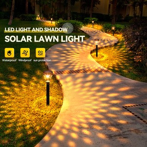 New design multi-color solar lawn lights outdoor classic garden brilliant ground lights