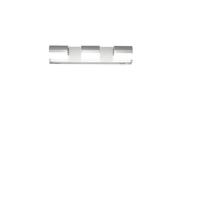 Modern 3-Light LED Bathroom Vanity Light Chrome Aluminum Wall Mount Mirror Lamp Warm White 3500K IP44 Touch Switch