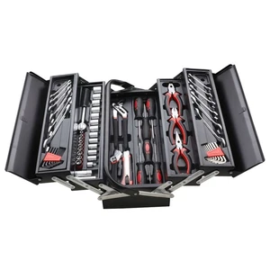 Complete Professional 66pc OEM Kit Chrome Vanadium Steel Universal Socket Wrench Ratchet Mechanic Hand Car Repair Case Box