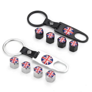 New Factory Custom Logo Flag High Quality Aluminum Alloy Valve Cover for Car Tire Valve Caps Universal Fit