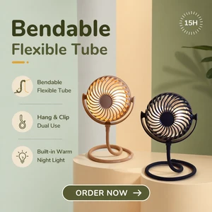 Folding Summer Personal Usb Desktop Fans Table Small Rechargeable New Gadgets Electric Portable Led Light Small Desk Fan