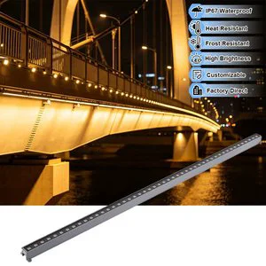 Factory Direct Supply IP67 Waterproof DC24V LED Wall Washer Bridge Lamp 2-Year Warranty CRI 80