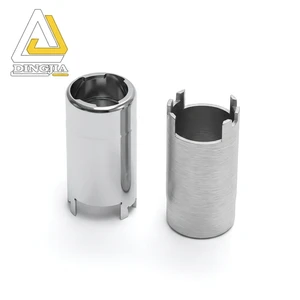 Solenoid Valve Iron Housing High Precision Slotted Cylindrical Metal Shell For Industrial Solenoid Valves