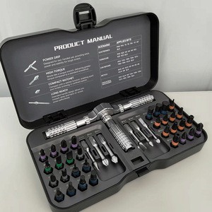 40-in-1 DIY Industrial T-Type Ratchet Screwdriver Suit Multifunctional Combination Tool For Household Repair OEM Customizable