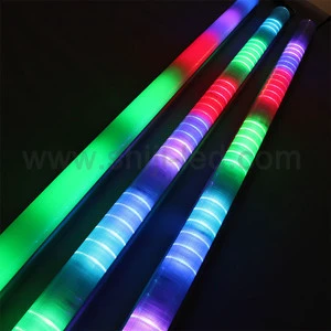 Waterproof Ip67 Addressable 12V Milky White Cover Rgb Pixel Led Tube for Building Facade