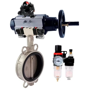 DNOVA Butterfly Valve Stainless Steel AISI 316l Compact Flanged Pneumatic water-butterfly-valve-dnova-wbv3