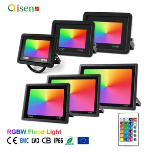 Warehouse RGBW Flood Lamp 10w 20w 30w 50w 100w 150w 200w Waterproof Floodlight