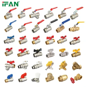 IFAN Factory Direct Sale Manual Home Plumbing System OEM Customizable Water High Quality Threaded Brass Ball Valve