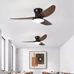 Scandinavian Simple Fan Lamp Large Wind Restaurant Living Room Inverter Remote Control Lamp Fan Integrated Ceiling Fan Light