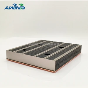 Selfadhesive Copper and Aluminum Stamped Zipper Fins Vcb Heat Sink 80x120 mm vapor Chamber VC Heatsink No Tooling Cost