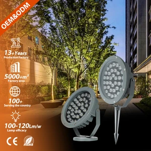 Landscape Lawn Garden Light Floodlight Aluminium Ip65 Outdoor Waterproof 6w 12w 18w Led Spike Light