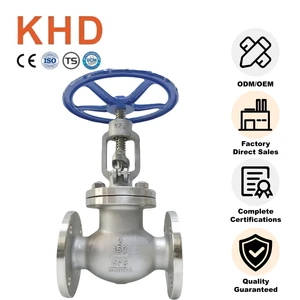 American Standard 304 Stainless Steel Globe Valve 2 in Flange Manual Globe Valve for Ultra-Low Temperature