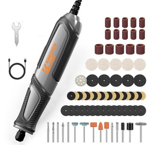 KD7011 Corded Rotary Tool Mini Grinder Variable Speed Power Grinding Tool 180 DC 18V Complete Kit