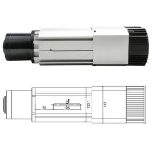 JGLF71 9KW 12000-24000rpm ATC Air Cooling CNC Spindle Motor 220V/380V ISO30 Tool Post For Woodworking Router Drilling & Milling